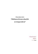 Konspekts 'Pelēšanas ātrums atkarībā no temperatūras ', 1.