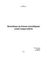 Referāts 'Betons un tā izstrādājumi sala ietekmē', 1.