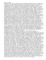 Eseja 'The Relationship Between the Philosophy of Plato and the Psychology of Freud', 1.