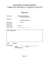 Konspekts 'Экология транспортных потоков', 1.