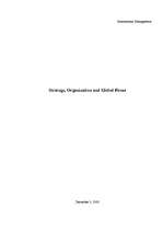 Konspekts 'Strategy, Organization and Global Firms', 1.