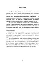 Referāts 'The History and the Role of EU', 3.