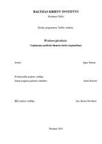 Prakses atskaite 'Uzņēmuma juridiskā dienesta darba organizēšana', 1.
