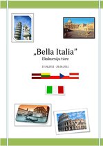 Referāts 'Ekskursiju tūre "Bella Italia"', 1.