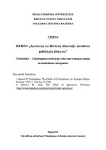 Konspekts 'Orientālisma atdzimšana S.Hantingtona civilizāciju sadursmes konceptā', 1.