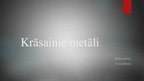 Prezentācija 'Krāsainie metāli', 1.