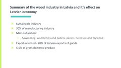 Prezentācija 'The Wood Industry in Latvia and It’s Effect on Latvian Economy', 14.