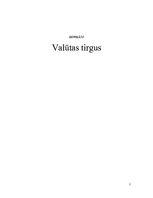 Referāts 'Valūtas tirgus', 1.