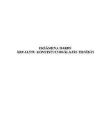 Konspekts 'Ārvalstu konstitucionālās tiesības', 1.