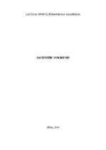 Paraugs 'Sacensību nolikums', 1.