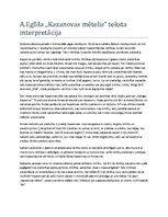 Eseja 'Anšlava Eglīša darba "Kazanovas mētelis" teksta interpretācija', 1.