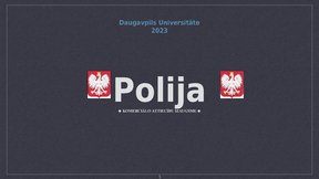 Prezentācija 'Komerciālo attiecību izaugsme Polijā', 1.