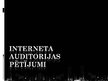 Prezentācija 'Interneta auditorijas pētījumi', 1.