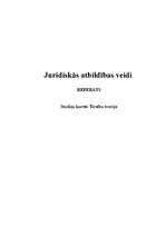 Referāts 'Juridiskās atbildības veidi', 1.
