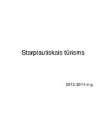 Referāts 'Starptautiskais tūrisms', 1.