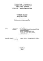 Referāts 'Uzņēmuma izmaksu analīze', 1.