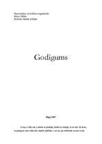 Eseja 'Godīgums', 1.