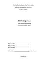 Referāts 'Tūrisma maršruts - Limbažu pasaka', 1.