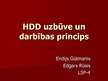 Prezentācija 'HDD uzbūve un darbības princips', 1.