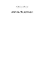 Konspekts 'Administratīvais process', 1.