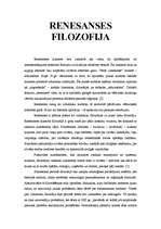 Referāts 'Renesanses filosofija', 1.