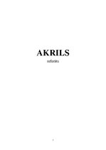 Konspekts 'Akrils', 1.