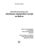 Referāts 'Atkritumu saimniecība Latvijā un Balvos', 1.
