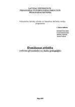 Referāts 'Domāšanas attīstība', 1.