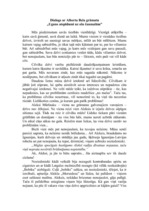 Eseja 'Dialogs ar Alberta Bela grāmatu "Uguns atspīdumi uz olu čaumalām"', 1.