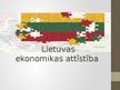 Prezentācija 'Lietuvas ekonomikas attīstība', 1.