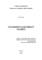 Konspekts '19.gadsimta gadatirgus Vecrīgā', 1.