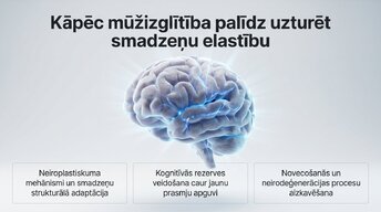 Prezentācija 'Kāpēc mūžizglītība palīdz uzturēt smadzeņu elastību', 1.