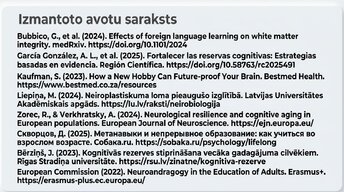 Prezentācija 'Kāpēc mūžizglītība palīdz uzturēt smadzeņu elastību', 15.