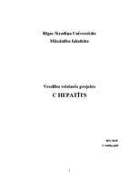 Referāts 'Veselību veicinošs projekts. C hepatīts', 1.