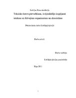 Referāts 'Toksisko kravu pārvadāšana, šo ķimikāliju iespējamā ietekme uz dzīvajiem organis', 1.