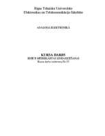 Konspekts 'Ierīce mēriekārtas linearizēšanai', 1.