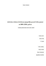 Referāts 'Aktīvāko vulkānu izvirdumu ģeogrāfija pasaulē laika posmā no 2005.-2010.gadam', 1.