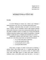 Referāts 'Mārketinga vēsture', 1.