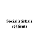 Konspekts 'Sociālistiskais reālisms', 1.