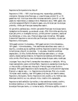 Eseja 'Napoleona Bonoparta loma vēsturē', 1.