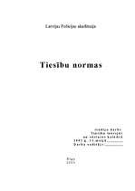 Referāts 'Tiesību normas', 1.