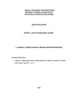 Konspekts 'Antīkā pasaule un Rietumu liberālā demokrātija', 1.