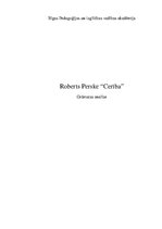 Eseja 'Roberts Perske "Cerība"', 1.