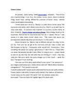 Eseja 'Human Values', 1.