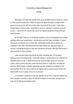 Eseja 'Competency - Based Management', 1.