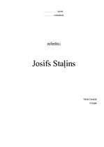 Referāts 'Josifs Staļins', 1.