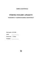 Referāts 'Latvijas tūrisma nozares apraksts ', 1.