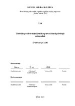 Diplomdarbs 'Tiesiskās prasības mājdzīvnieku pārvadāšanai privātajā automašīnā', 1.