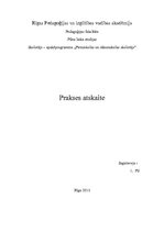 Prakses atskaite 'Prakses atskaite', 1.