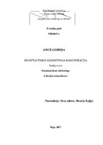 Konspekts 'Starptautiskā mārketinga komunikācija', 1.